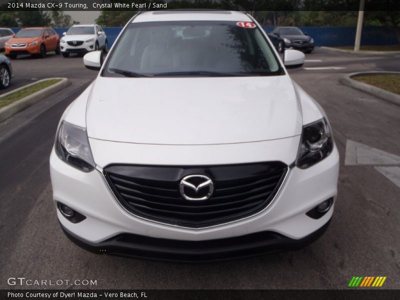 Crystal White Pearl / Sand 2014 Mazda CX-9 Touring