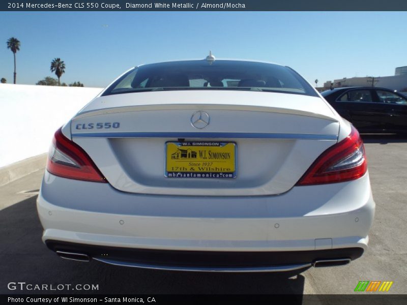 Diamond White Metallic / Almond/Mocha 2014 Mercedes-Benz CLS 550 Coupe