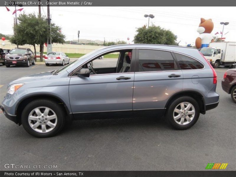 Glacier Blue Metallic / Gray 2009 Honda CR-V EX