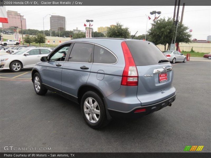Glacier Blue Metallic / Gray 2009 Honda CR-V EX