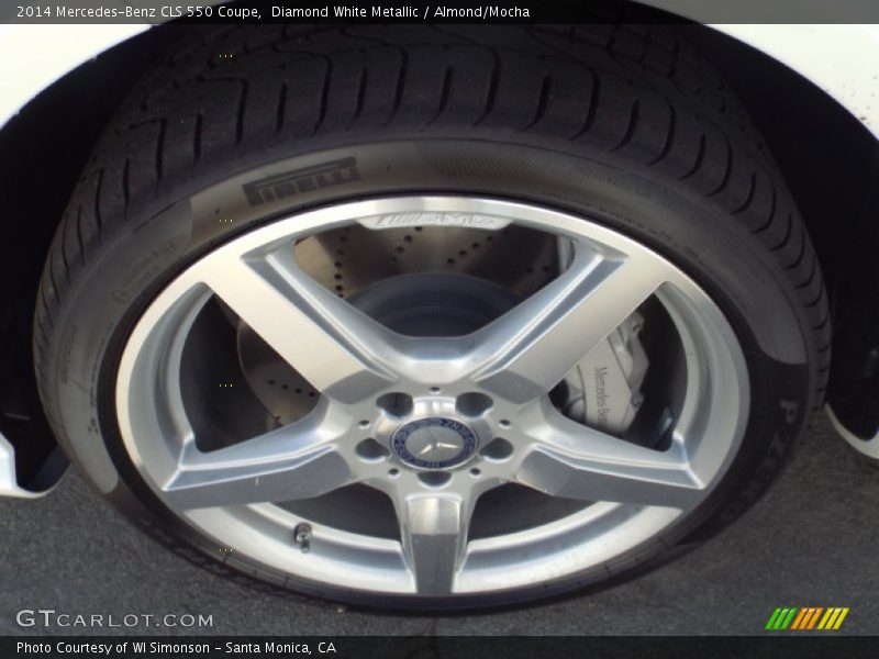 Diamond White Metallic / Almond/Mocha 2014 Mercedes-Benz CLS 550 Coupe
