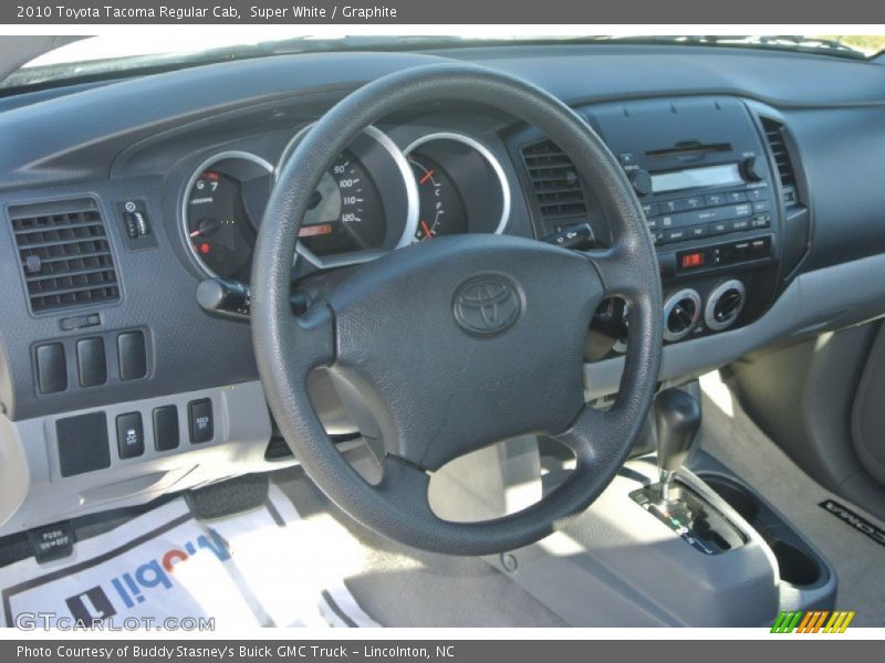Super White / Graphite 2010 Toyota Tacoma Regular Cab