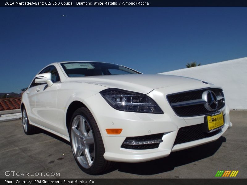 Diamond White Metallic / Almond/Mocha 2014 Mercedes-Benz CLS 550 Coupe