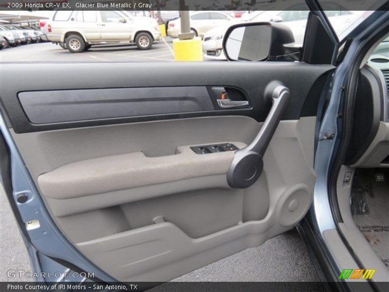 Glacier Blue Metallic / Gray 2009 Honda CR-V EX
