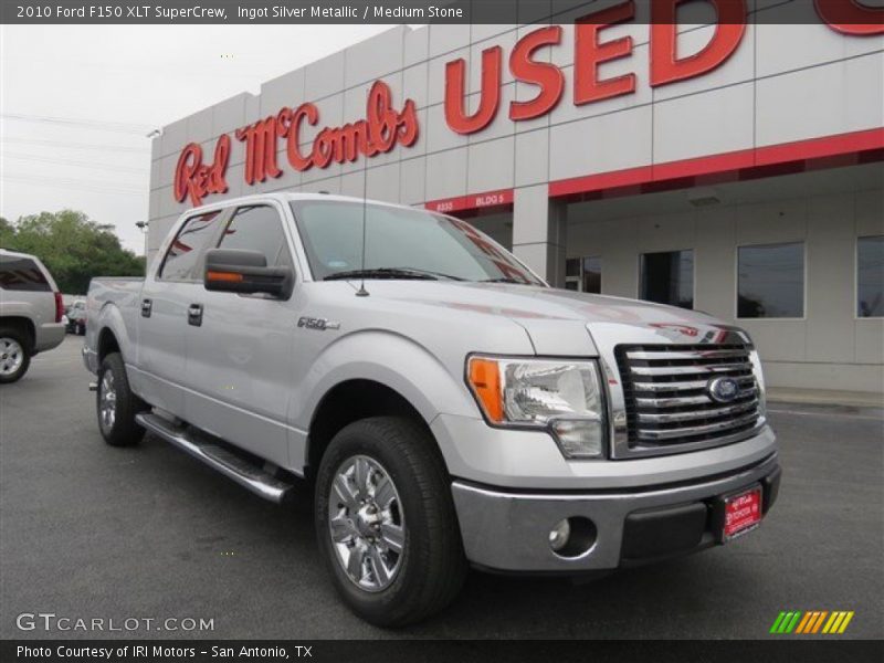 Ingot Silver Metallic / Medium Stone 2010 Ford F150 XLT SuperCrew