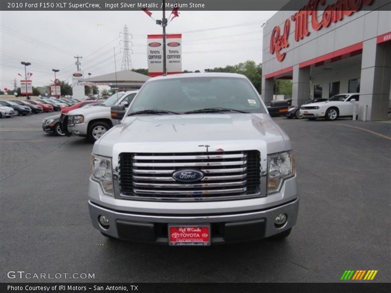 Ingot Silver Metallic / Medium Stone 2010 Ford F150 XLT SuperCrew