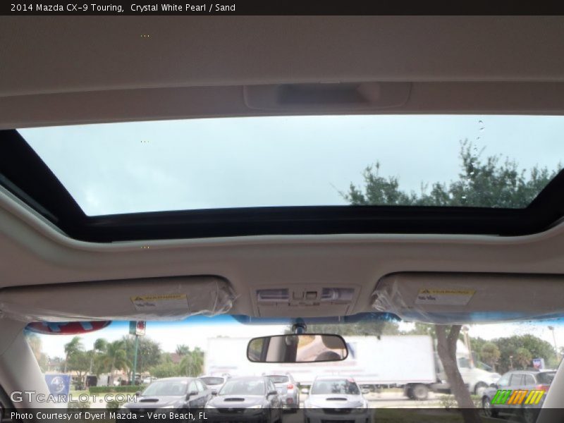 Crystal White Pearl / Sand 2014 Mazda CX-9 Touring