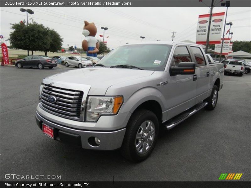 Ingot Silver Metallic / Medium Stone 2010 Ford F150 XLT SuperCrew