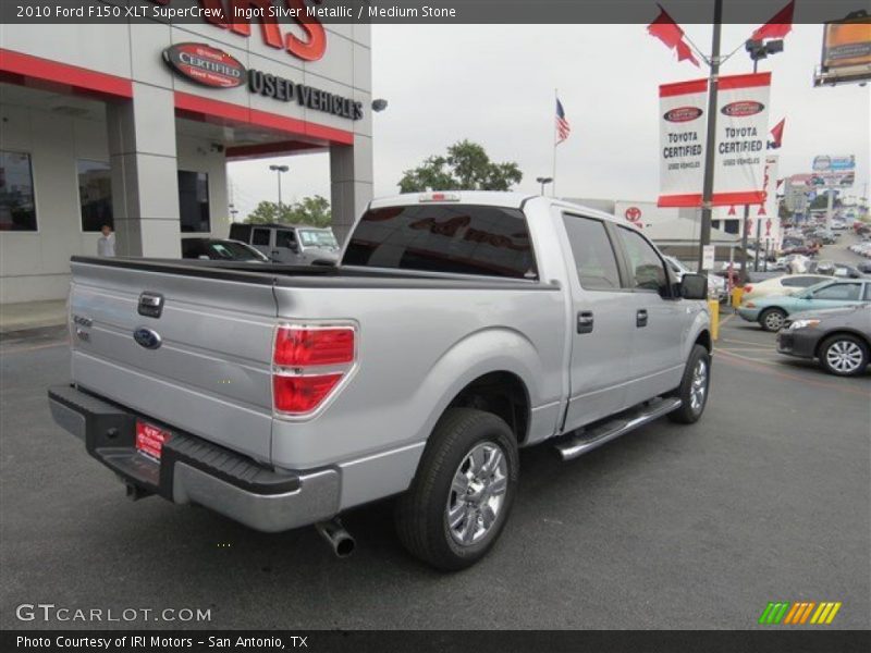 Ingot Silver Metallic / Medium Stone 2010 Ford F150 XLT SuperCrew
