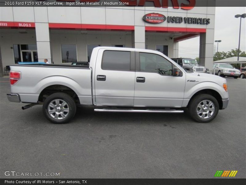 Ingot Silver Metallic / Medium Stone 2010 Ford F150 XLT SuperCrew