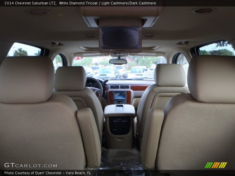 White Diamond Tricoat / Light Cashmere/Dark Cashmere 2014 Chevrolet Suburban LTZ