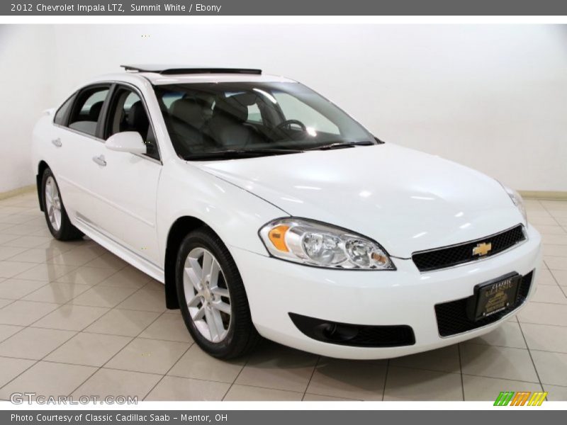 Summit White / Ebony 2012 Chevrolet Impala LTZ