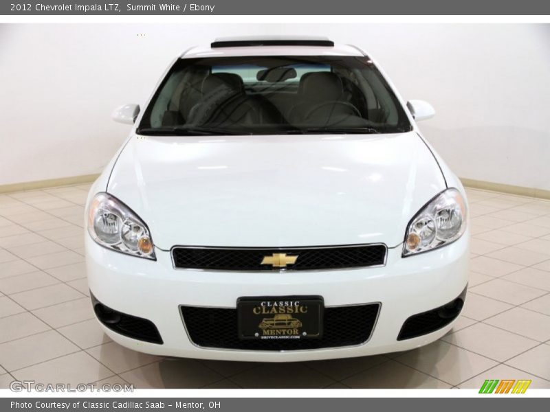 Summit White / Ebony 2012 Chevrolet Impala LTZ