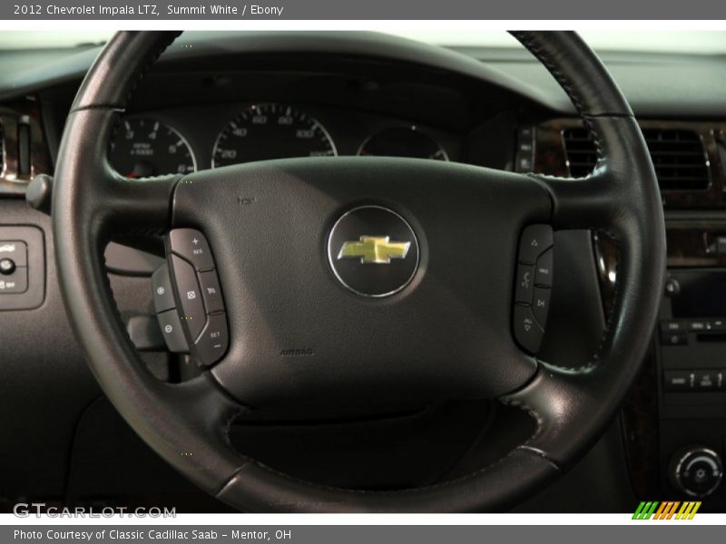 Summit White / Ebony 2012 Chevrolet Impala LTZ