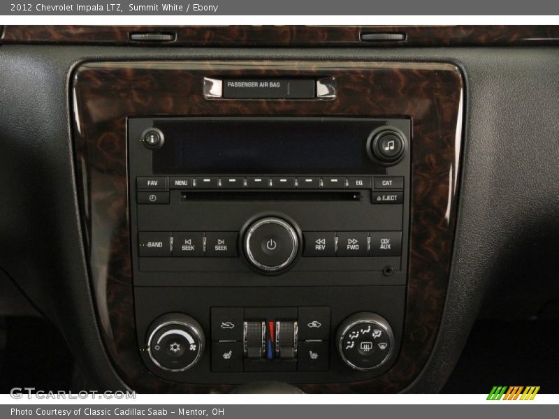 Summit White / Ebony 2012 Chevrolet Impala LTZ