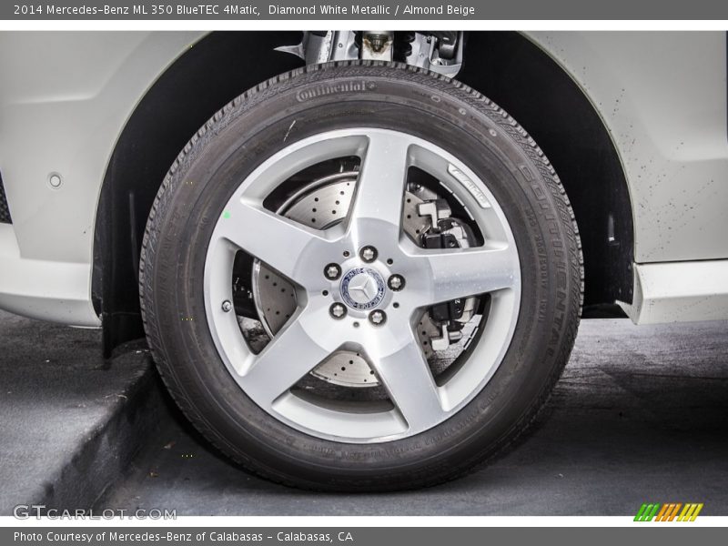 Diamond White Metallic / Almond Beige 2014 Mercedes-Benz ML 350 BlueTEC 4Matic
