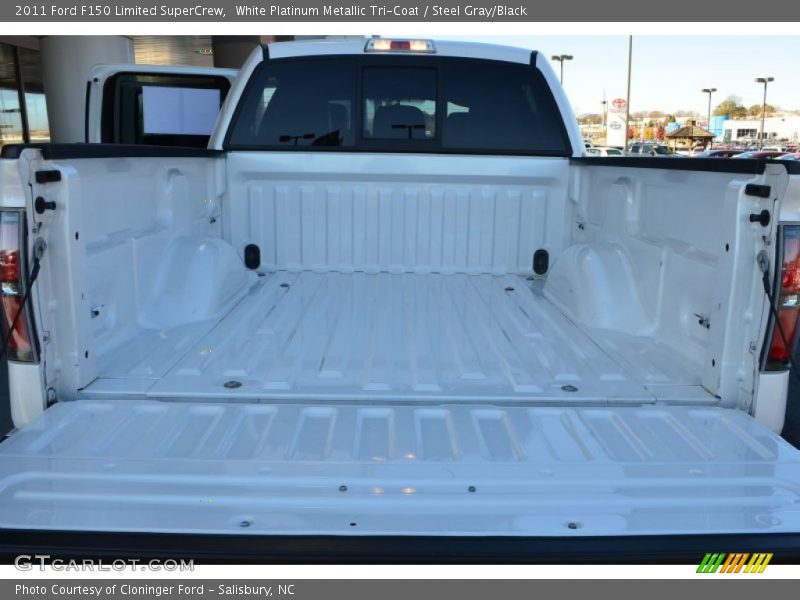 White Platinum Metallic Tri-Coat / Steel Gray/Black 2011 Ford F150 Limited SuperCrew