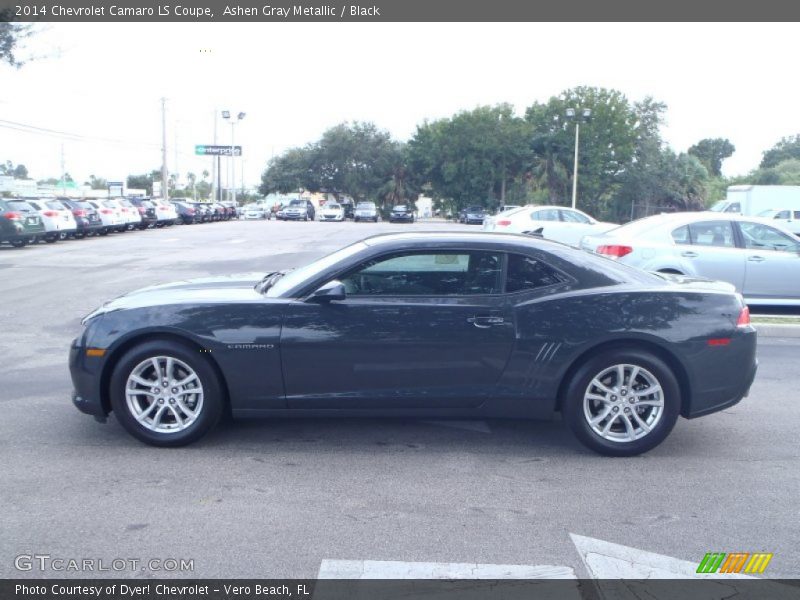 Ashen Gray Metallic / Black 2014 Chevrolet Camaro LS Coupe