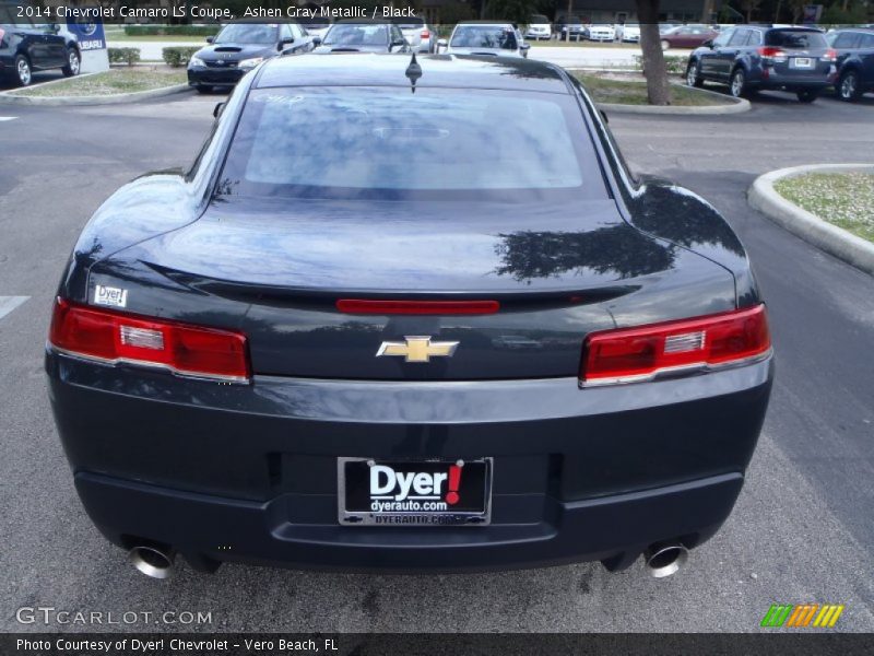 Ashen Gray Metallic / Black 2014 Chevrolet Camaro LS Coupe