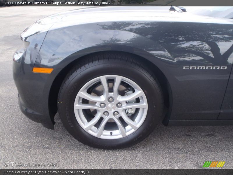 Ashen Gray Metallic / Black 2014 Chevrolet Camaro LS Coupe