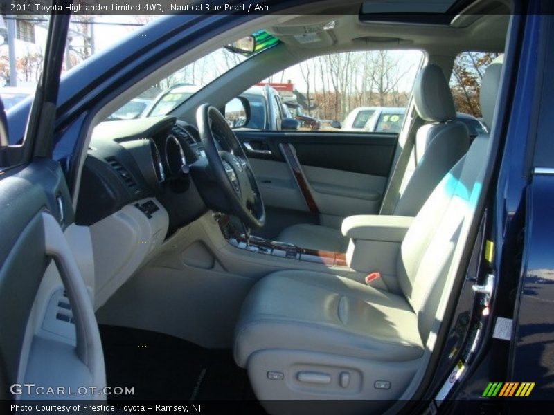 Nautical Blue Pearl / Ash 2011 Toyota Highlander Limited 4WD
