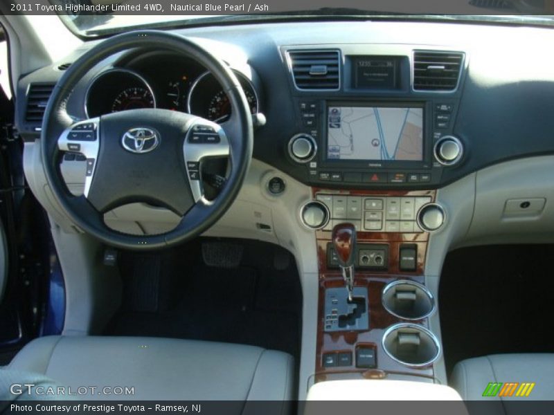 Nautical Blue Pearl / Ash 2011 Toyota Highlander Limited 4WD