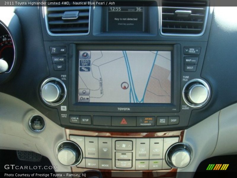 Nautical Blue Pearl / Ash 2011 Toyota Highlander Limited 4WD