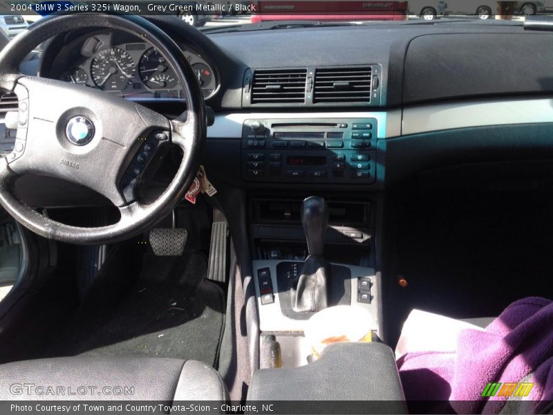 Grey Green Metallic / Black 2004 BMW 3 Series 325i Wagon