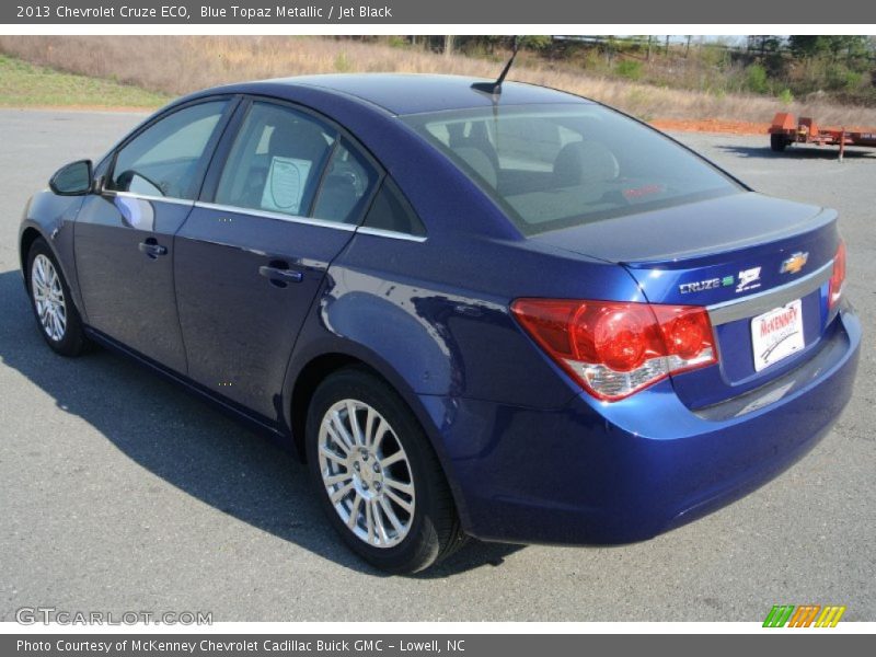 Blue Topaz Metallic / Jet Black 2013 Chevrolet Cruze ECO