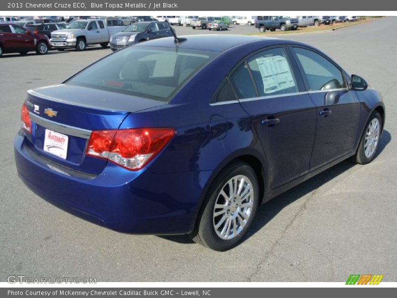 Blue Topaz Metallic / Jet Black 2013 Chevrolet Cruze ECO