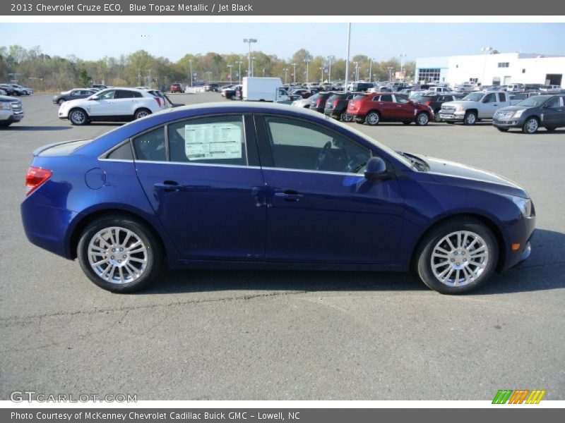 Blue Topaz Metallic / Jet Black 2013 Chevrolet Cruze ECO