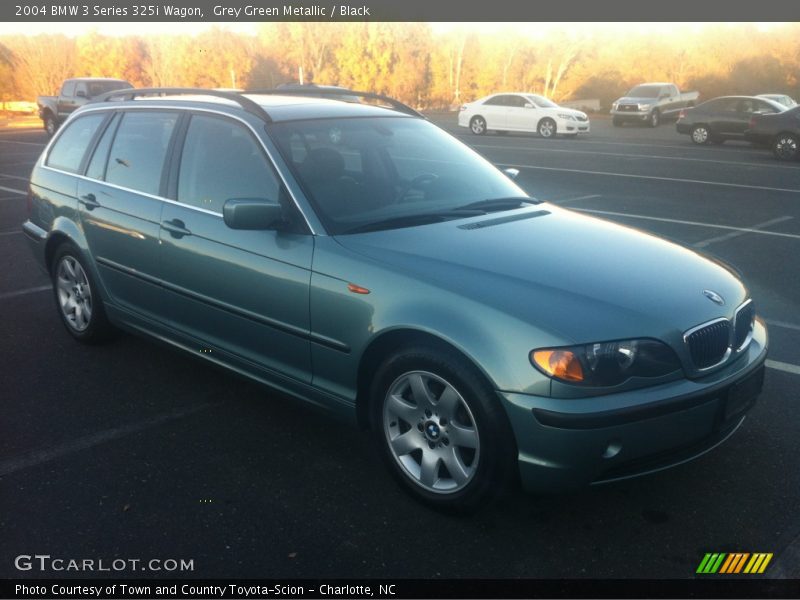 Grey Green Metallic / Black 2004 BMW 3 Series 325i Wagon