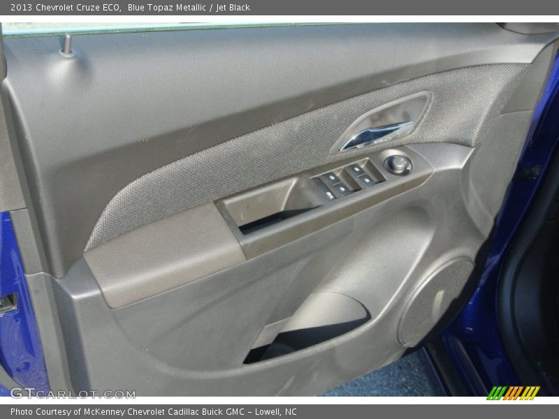 Blue Topaz Metallic / Jet Black 2013 Chevrolet Cruze ECO