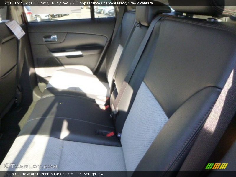 Ruby Red / SEL Appearance Charcoal Black/Gray Alcantara 2013 Ford Edge SEL AWD