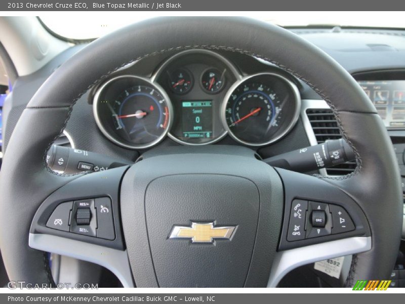 Blue Topaz Metallic / Jet Black 2013 Chevrolet Cruze ECO