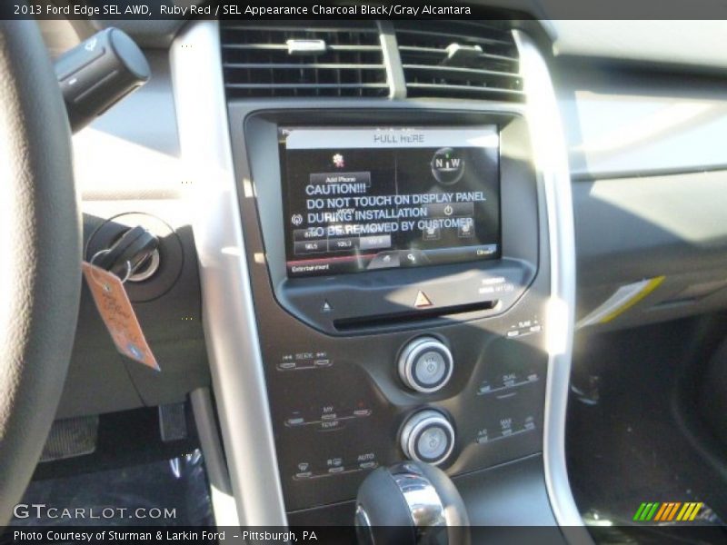 Ruby Red / SEL Appearance Charcoal Black/Gray Alcantara 2013 Ford Edge SEL AWD