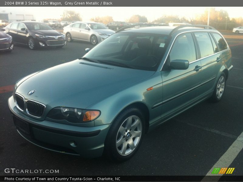 Grey Green Metallic / Black 2004 BMW 3 Series 325i Wagon