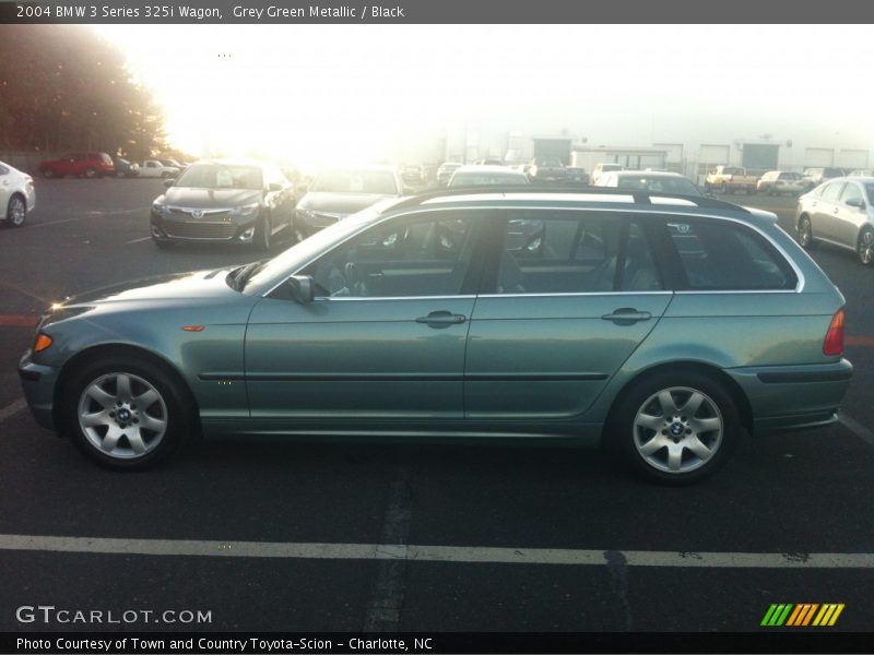 Grey Green Metallic / Black 2004 BMW 3 Series 325i Wagon