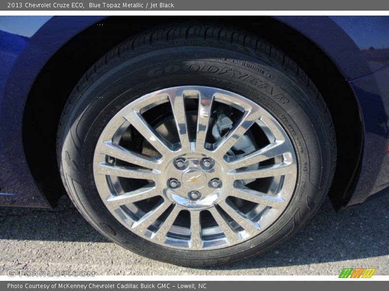 Blue Topaz Metallic / Jet Black 2013 Chevrolet Cruze ECO