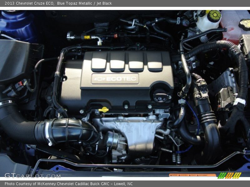 Blue Topaz Metallic / Jet Black 2013 Chevrolet Cruze ECO