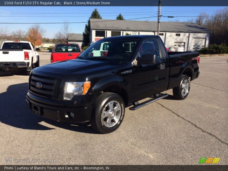 Black / Stone/Medium Stone 2009 Ford F150 STX Regular Cab