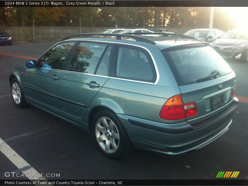 Grey Green Metallic / Black 2004 BMW 3 Series 325i Wagon