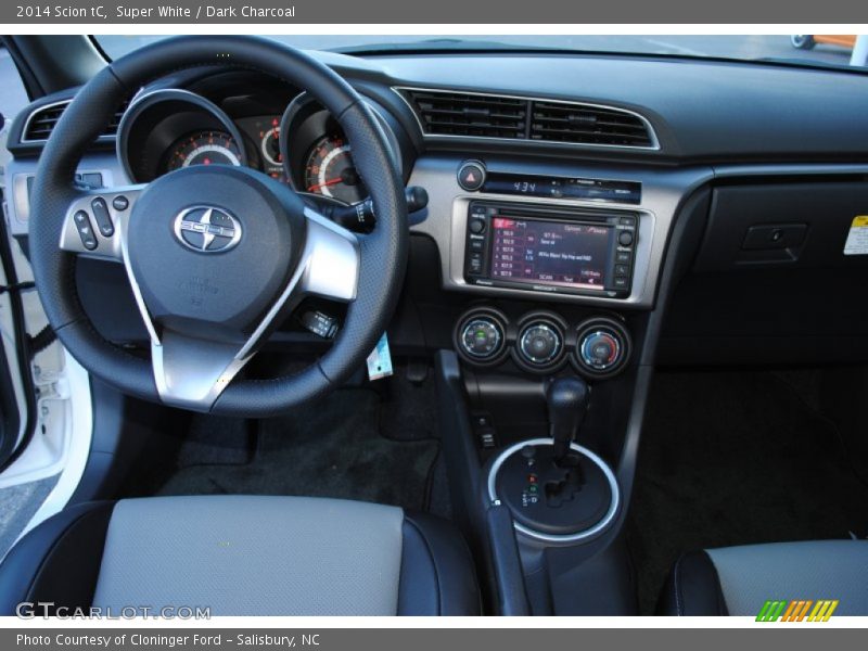 Super White / Dark Charcoal 2014 Scion tC