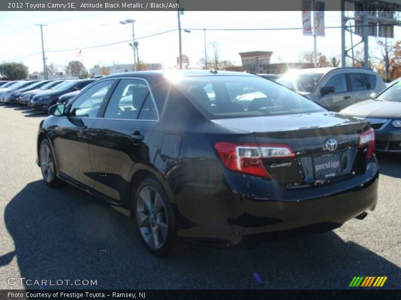 Attitude Black Metallic / Black/Ash 2012 Toyota Camry SE