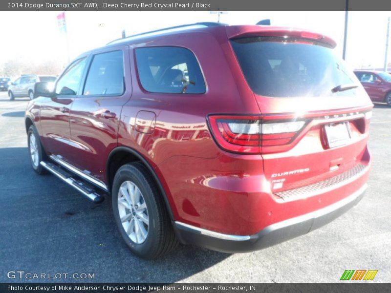 Deep Cherry Red Crystal Pearl / Black 2014 Dodge Durango SXT AWD