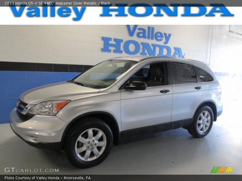 Alabaster Silver Metallic / Black 2011 Honda CR-V SE 4WD