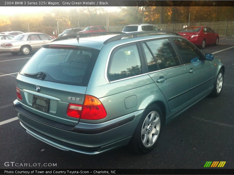 Grey Green Metallic / Black 2004 BMW 3 Series 325i Wagon