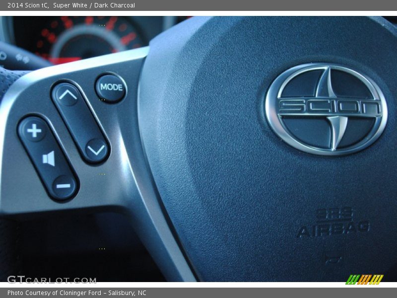 Super White / Dark Charcoal 2014 Scion tC