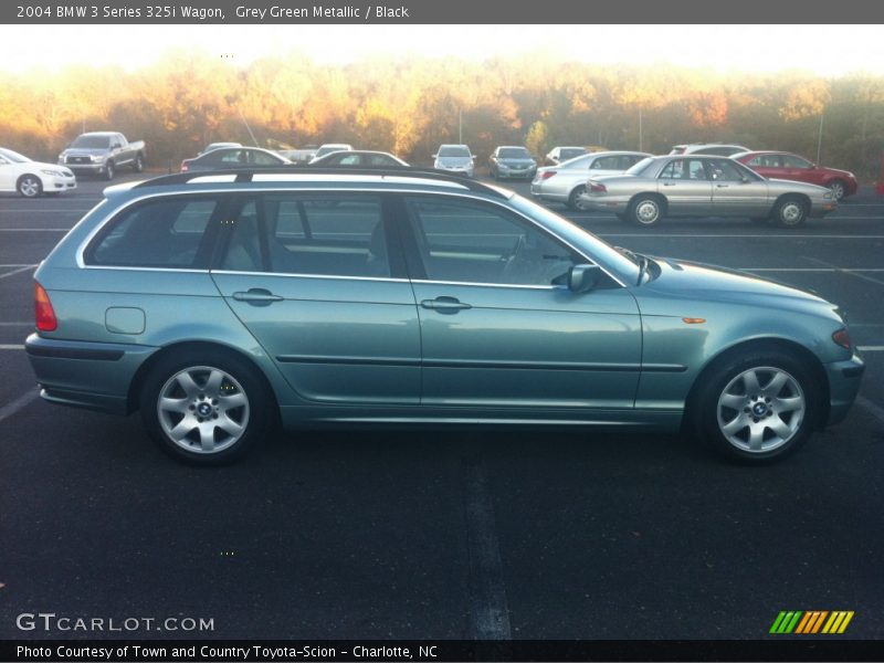 Grey Green Metallic / Black 2004 BMW 3 Series 325i Wagon