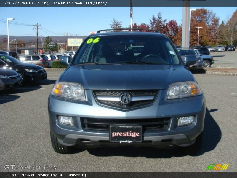Sage Brush Green Pearl / Ebony 2006 Acura MDX Touring